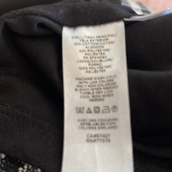 ANN TAYLOR 2petite.NW/O tags.black & white plaid.Invisible zipper.kick pleat. - Picture 11 of 11